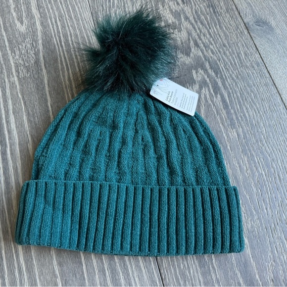 Lululemon Cable Knit Pom Beanie in Storm Teal main image 4
